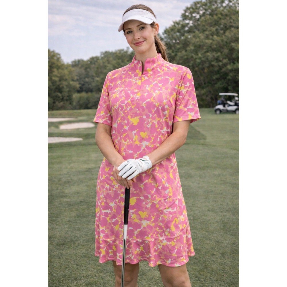 Tail Pink and Yellow Golf Dress